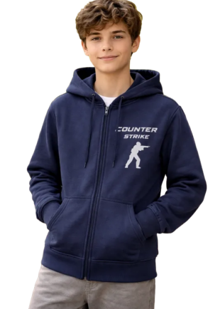moletom com ziper counter strike